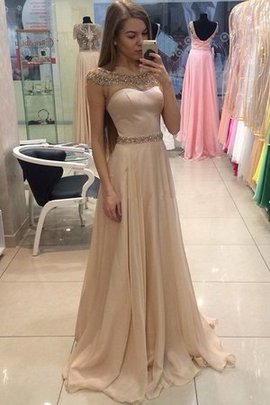 Natürliche Taile A Linie Süß Tüll Prinzessin Sweep Zug Ballkleid