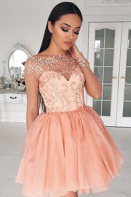 Prinzessin Normale Taille Lange Ärmeln A Linie Mini Abiballkleid