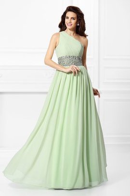 Normale Taille Chiffon Ärmellos Bodenlanges Anständiges Abendkleid