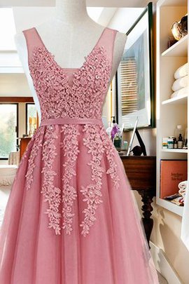 Prinzessin Hell A Linie Ärmelloses Mini Abiballkleid mit Applike mit Natürlicher Taille