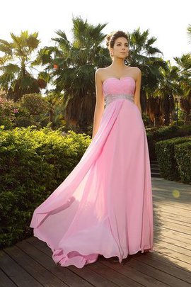 Ärmelloses Empire Taille Chiffon Prinzessin Sweep Train Abendkleid