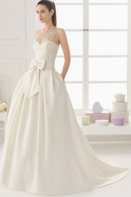 Sweep Zug Extravagantes Exklusive Brautkleid mit Tiefer Taille ohne Ärmeln