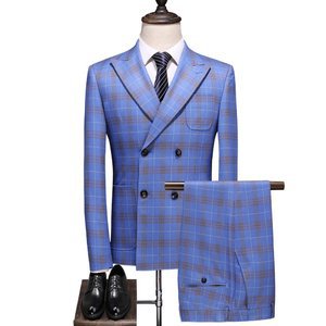 Männer Mode 5xl Klassische Anzüge Business Hochzeit Anzug Jacke + Weste + Hosen Kleid