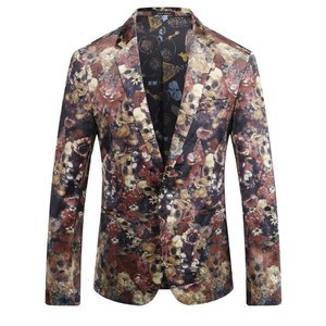 Luxus Asiatische Dünne Klage Blazer Männlichen Jacke