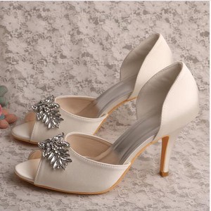 Tatsächliche Absatzhöhe 3.54 Zoll High Heels Luxus Herbst Winter Hochzeitsschuhe