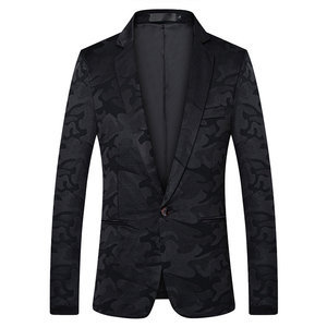 Männlichen Prom Smoking Blazer Slim Fit Männer Floral Männer Anzüge Gedruckt Blazer