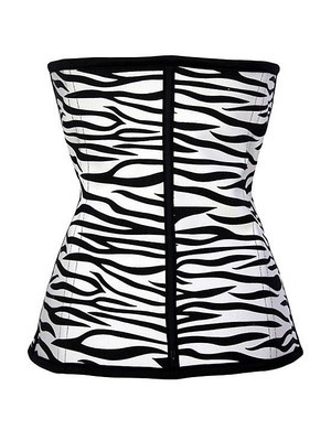 Zebra Knochen Tier Latex Drucken Taille Bustiers & Korsetts - Bild 3