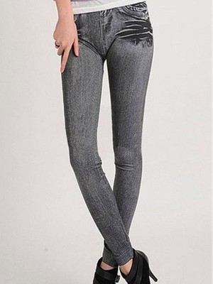 Frauen-Leggings Heiß Elasthan Polyester Club Kleider - Bild 1