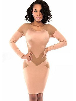 Minikleid Bodycon Sexy Nackt Spleißen Club Kleider - Bild 1