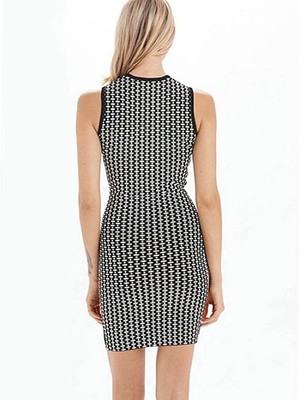 Kleid Sexy Oben Drucken Glamourös Verführerisch Club Kleider - Bild 2