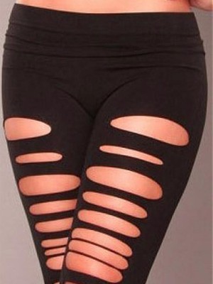 Frauen-Leggings Bateau Elasthan Polyester Heiß Club Kleider - Bild 2