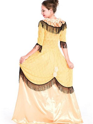 Prinzessin Halloween Königlich Gold Cosplay & Kostüme - Bild 2