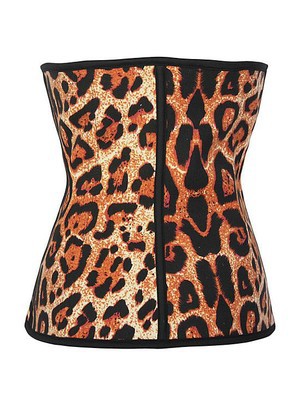 Trainer Gelb Leopard Latex Drucken Taille Bustiers & Korsetts - Bild 5