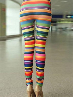 Elasthan Polyester Heiß Frauen-Leggings Club Kleider - Bild 2