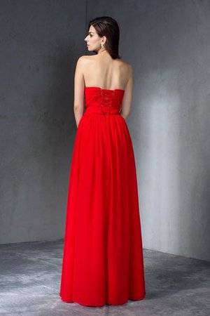 Chiffon A-Line Empire Taille Herz-Ausschnitt Abendkleid mit Rücken Schnürung - Bild 2