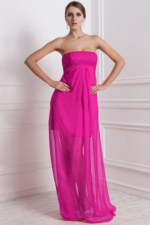 Ärmelloses Chiffon A-Line Empire Taille Anständiges Brautjungfernkleid - Bild 9