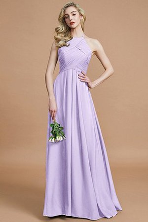 Reißverschluss Ärmelloses Chiffon A-Linie Normale Taille Brautjungfernkleid - Bild 24