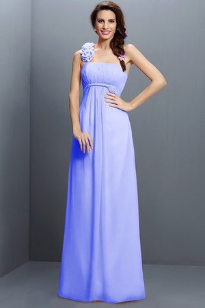 Trägerloser Ausschnitt Empire Taille A-Line Prinzessin Brautjungfernkleid mit Blume - Bild 17