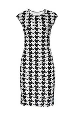 Drucken Mini Jahrgang Kleid Club Kleider