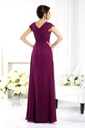A linie Prinzessin Sittsames Bodenlanges Brautmutterkleid mit Reißverschluss - Bild 2
