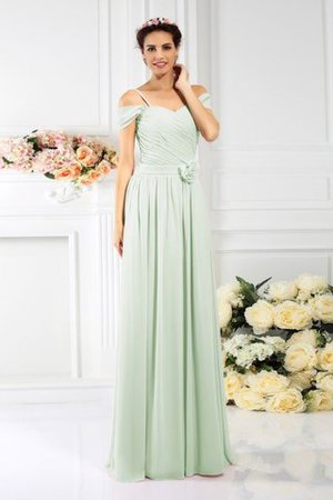 Empire Taille Plissiertes Chiffon Reißverschluss Brautjungfernkleid mit Drapierung - Bild 26