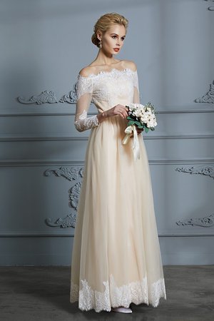 Fantastisch Schulterfrei Prinzessin Bodenlanges Brautkleid - Bild 3