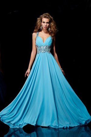 Prinzessin Empire Taille Chiffon Breiter Träger Anständiges Abendkleid - Bild 1