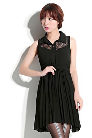 Schick Chiffon Lässige Kleidung Damen Spitze Club Kleider