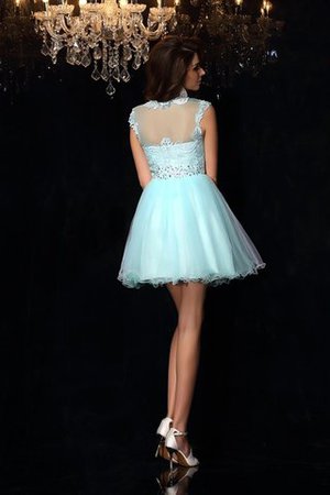 Normale Taille Prinzessin hoher Ausschnitt A-Linie Mini Ballkleid - Bild 2