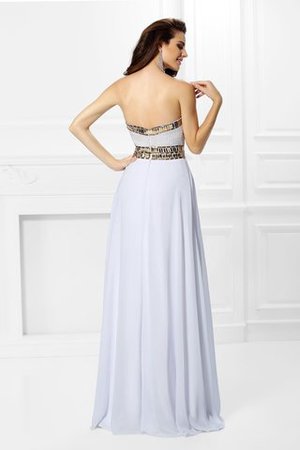 Ärmellos plissiertes Chiffon Empire Taille Abendkleid mit Reißverschluss - Bild 2