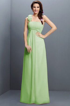 Trägerloser Ausschnitt Empire Taille A-Line Prinzessin Brautjungfernkleid mit Blume - Bild 26