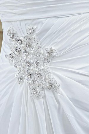 Keine Taille Halle Einfaches Romantisches Brautkleid mit Perlengürtel - Bild 2