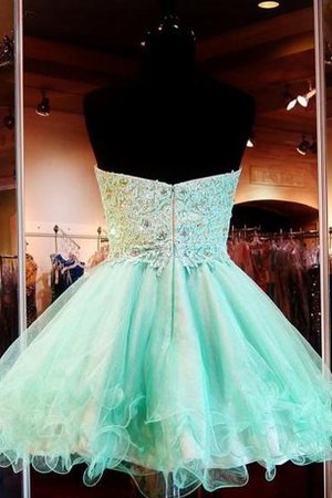 Ärmelloses Einfaches Legeres Ballkleid mit Reißverschluss mit Herz-Ausschnitt - Bild 2