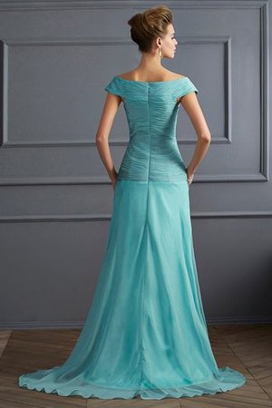 Chiffon Normale Taille Prinzessin Ärmelloses Abendkleid mit Reißverschluss - Bild 2