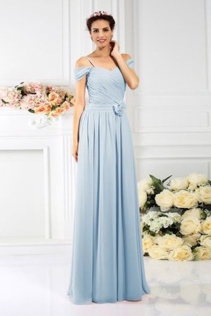 Empire Taille Plissiertes Chiffon Reißverschluss Brautjungfernkleid mit Drapierung - Bild 18