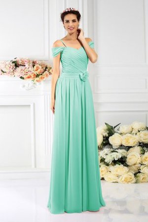 Empire Taille Plissiertes Chiffon Reißverschluss Brautjungfernkleid mit Drapierung - Bild 15