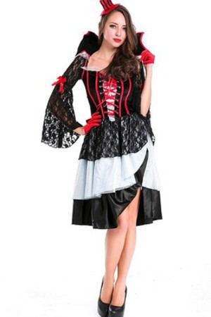 Königin Vampir Halloween Schwarz Cosplay & Kostüme