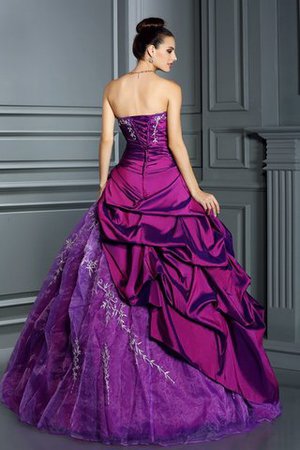 Ärmelloses Taft Empire Taille Duchesse-Linie Partykleid mit Rücken Schnürung - Bild 2