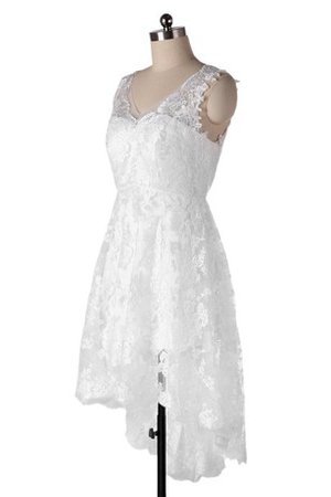 A-Line Chiffon Ärmelloses Brautkleid mit Applikation mit Bordüre - Bild 2