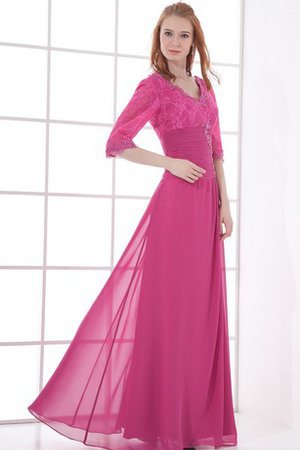 V-Ausschnitt Lang Etui Elegant & Luxus Abendkleid - Bild 2