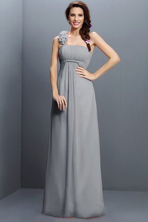 Trägerloser Ausschnitt Empire Taille A-Line Prinzessin Brautjungfernkleid mit Blume - Bild 25