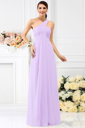 Plissiertes Empire Taille Chiffon Ärmelloses Bodenlanges Brautjungfernkleid - Bild 19