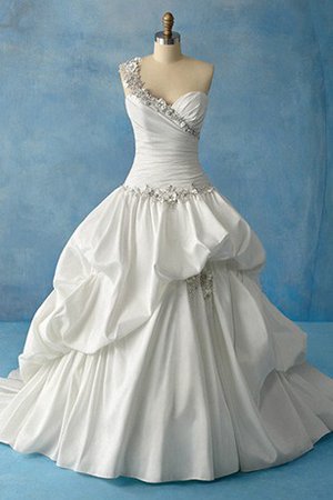 Halle Duchesse-Linie Bodenlanges Elegantes Brautkleid mit Einem Schulter - Bild 1