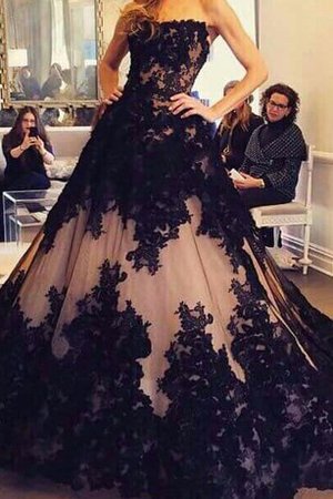 Spitze Herz-Ausschnitt Duchesse-Linie Elegantes Ballkleid mit Plissierungen - Bild 2