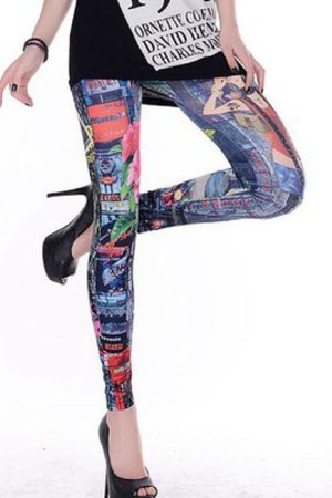Frauen-Leggings Tolle Heiß Polyester Elasthan Club Kleider