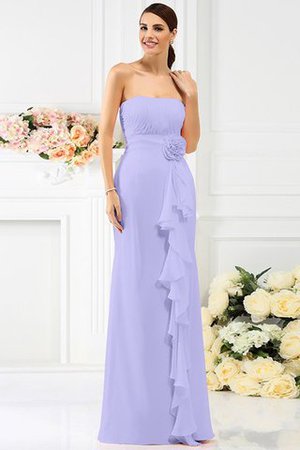 Empire Taille Chiffon Reißverschluss Brautjungfernkleid ohne Ärmeln ohne Träger - Bild 17