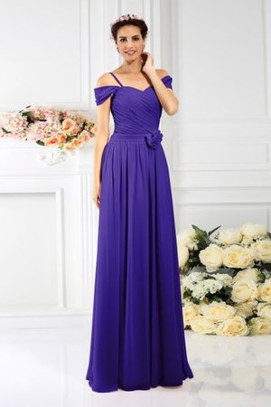 Empire Taille Plissiertes Chiffon Reißverschluss Brautjungfernkleid mit Drapierung - Bild 24