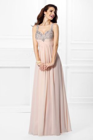 Ärmelloses Chiffon A-Linie Prinzessin Bodenlanges Ballkleid - Bild 1