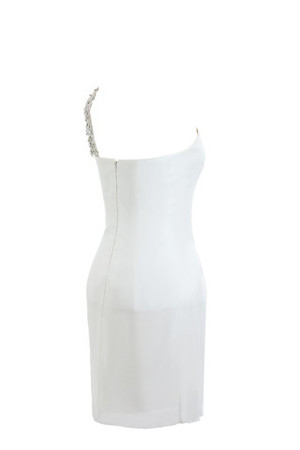 A linie Outdoor Kunstseide Ausgefallenes Brautkleid mit Perlen mit Überlagertem Mieder - Bild 7