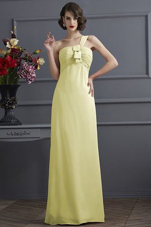 Reißverschluss Ärmelloses Drapiertes Chiffon Bodenlanges Brautjungfernkleid - Bild 8